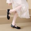 Soft-soled Women's French Elegant Mary Jane Shoes 2025 Internet Celebrity New Shallow Retro Sweet Style Single Shoes