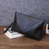 Men's Handbag Genuine Leather Hold Bag Casual Hold Bag Grab Bag Plaid Envelope Bag