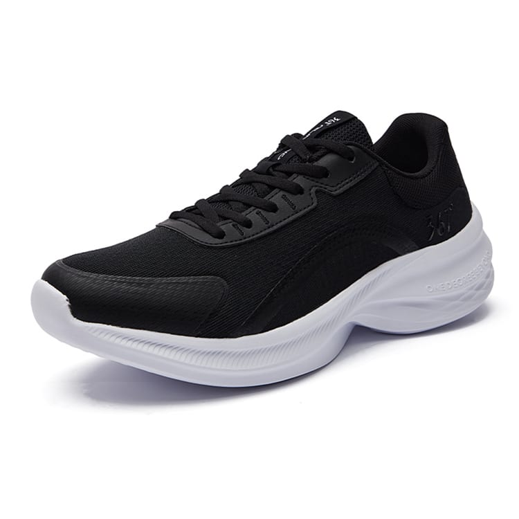 361 Slip Resistant, Abrasion Resistant, Breathable Low top Running Shoes Men's Black White 672412220FH-4