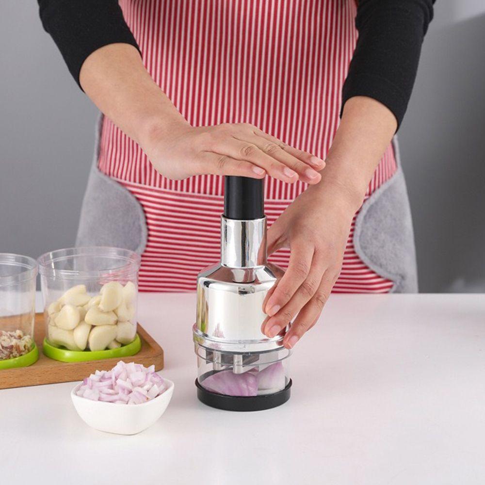 Kitchen Gadgets Home Onion Chopper Vegetable Food Processor Manual Hand Press Garlic Fruit Cutter
