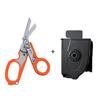 Multifunctional Folding Trauma Scissors Emergency Scissors with Cutter and Glass Breaker for Outdoor Camping Rescue Tools