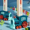 Домино Поезд для детей Автоматическая укладка Электромобиль Красочные Домино Набор Кирпичи Блоки Наборы Игры Развивающие Игрушки Девочка Мальчик Подарок