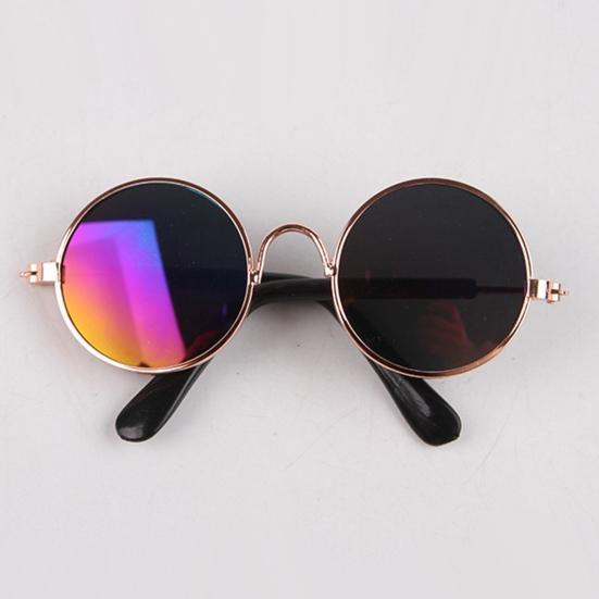 Солнцезащитные очки для кошек, ретро-очки для домашних животных с золотой цепочкой для кошек и маленьких собак, костюмы для домашних животных, аксессуары для фотосессий и вечеринок с косплеем