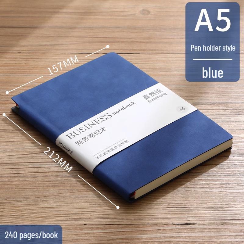 Деловой блокнот формата А5 из овчины с плотной бумагой Daolin и ручкой