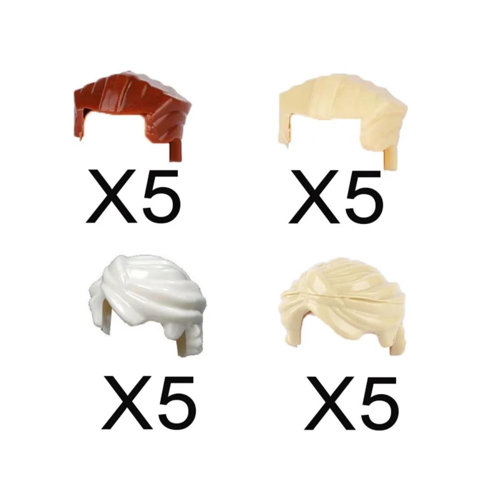 City Building Blocks Body Character Clothing Accessories Helmet Hat Colorful Hair Hairstyle Mini Brick Compatible Toy Gift X040