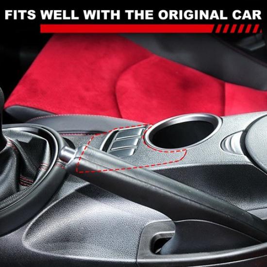 Glossy Black Car Inner Seat Heating Panel Cover Trim For Nissan 370Z Z34 2009-20