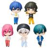 Bluelock Collection Figure Rich X BLUELOCK COLLECTION FIGURE RICH Complete Set of 5 Full Gachapon Capsule Toy Figures, Set,