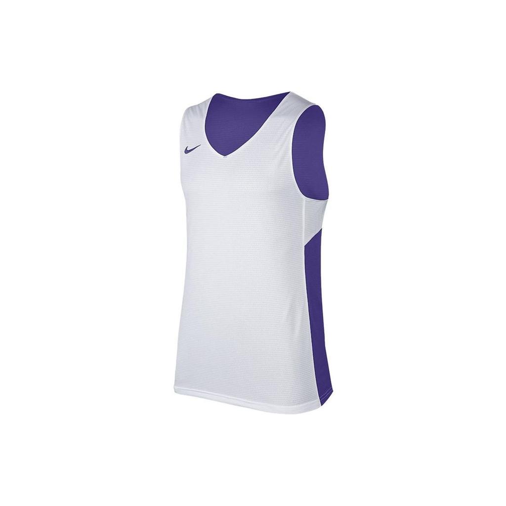 Nike Color-Block Sleeveless Basketball Jersey Men Tops White Purple 867767-546