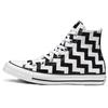 Chuck Taylor All Star Glam Dunk High Top Comfortable Canvas Shoes Women Sneakers Black White 565213F