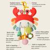 Distorting Mirror Plush Stuffed Sensory Toy with Clamp Stroller Hanging Ornaments  0-1 Years Old