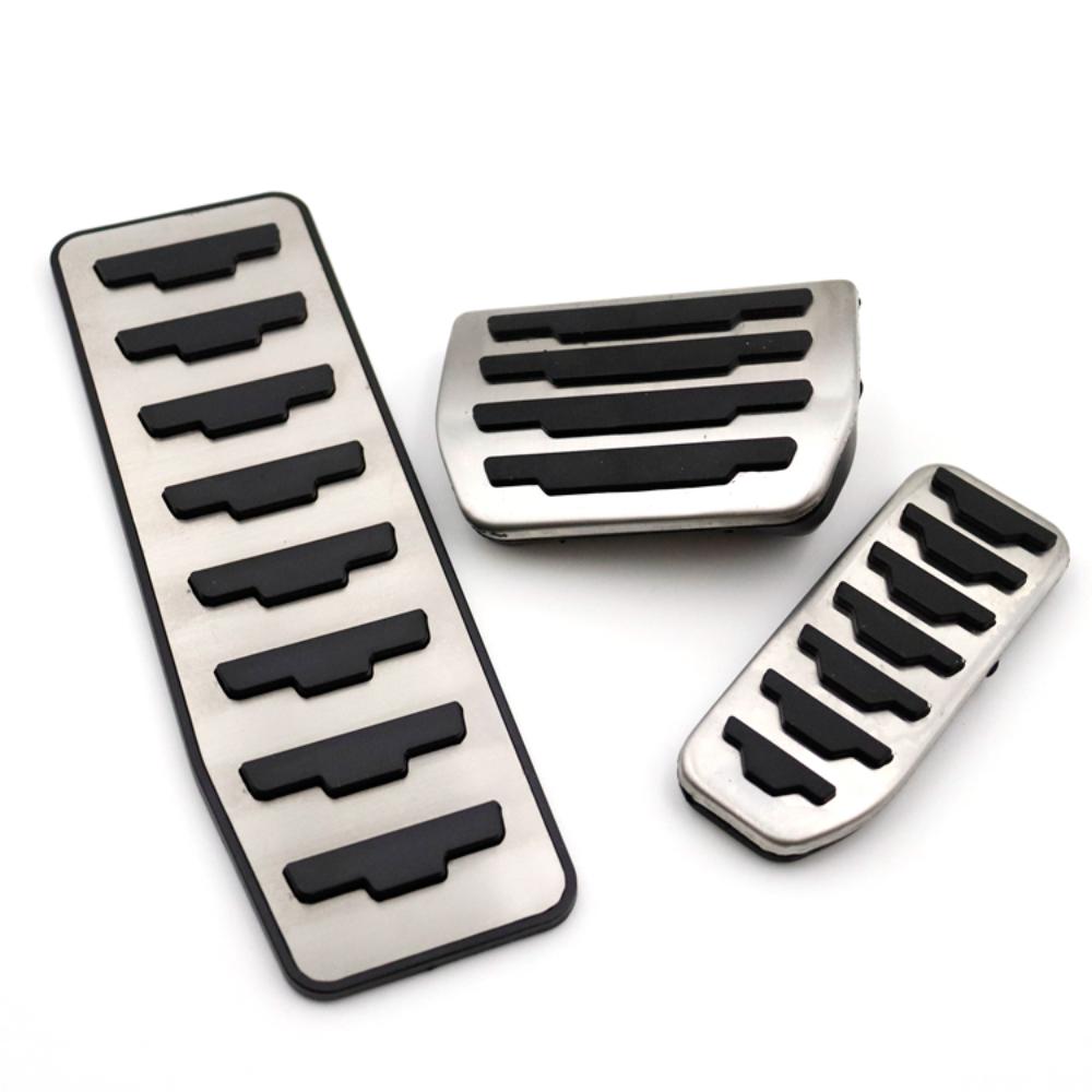 Steel Footrest Gas Brake Pedal Covers Kit For Range Rover Evoque Land Rover Discovery Sport Jaguar