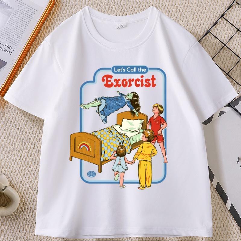 Unisex LetS Call The Exorcist Funny Graphic TShirt Unisex Women Fashion Clothing Cotton Tops Fashion Summer Tee Shirt Clothes