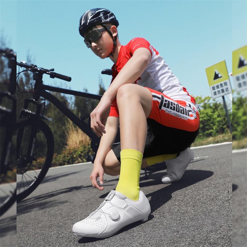 Туфли для шоссейного велоспорта Мужские Женские Дышащие резиновые Трейловые Горные Велосипедные Туфли для Катания Туфли МТБ Педали SPD Велосипедные Туфли