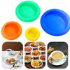 4 шт., силиконовые крышки для пищевых продуктов, хорошая герметизация, пылезащитные, утолщенные, без BPA, безопасные для мытья в посудомоечной машине чехлы для пищевых продуктов