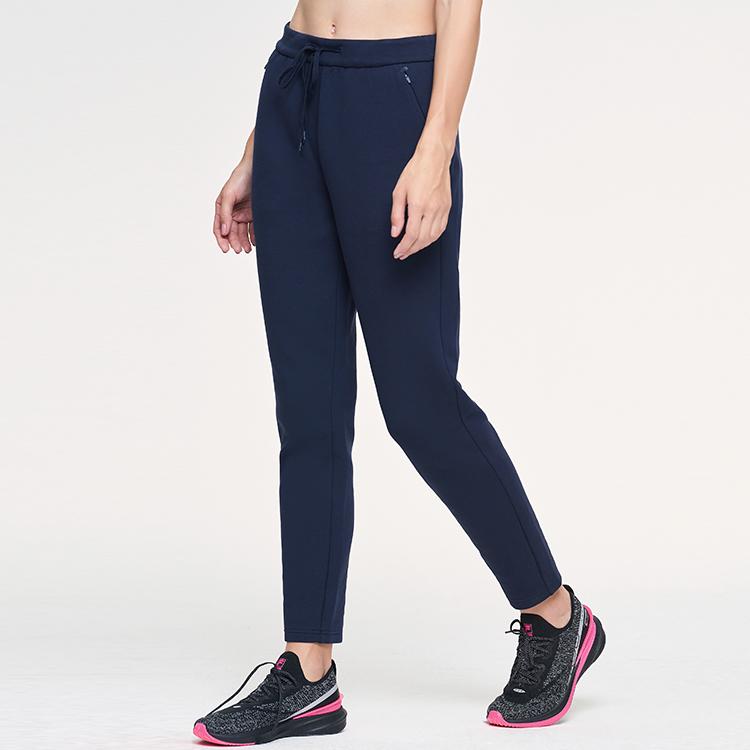 Fila Спортивные вязаные брюки с принтом логотипа Athletics и кулиской для женщин, низ, темно-синий A11W111615F-NV