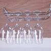 Iron Under Cabinet Stemware Holder 27/35cm Hanging Cup Holder  Under Shelf