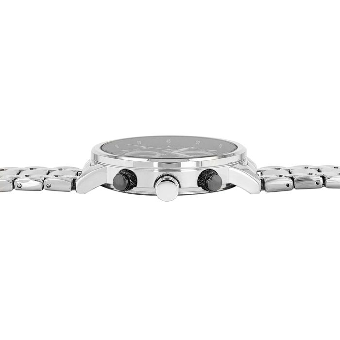 Montre - Pierrini - Chronographe - Acier inoxydable argenté - Boîtier 44 mm