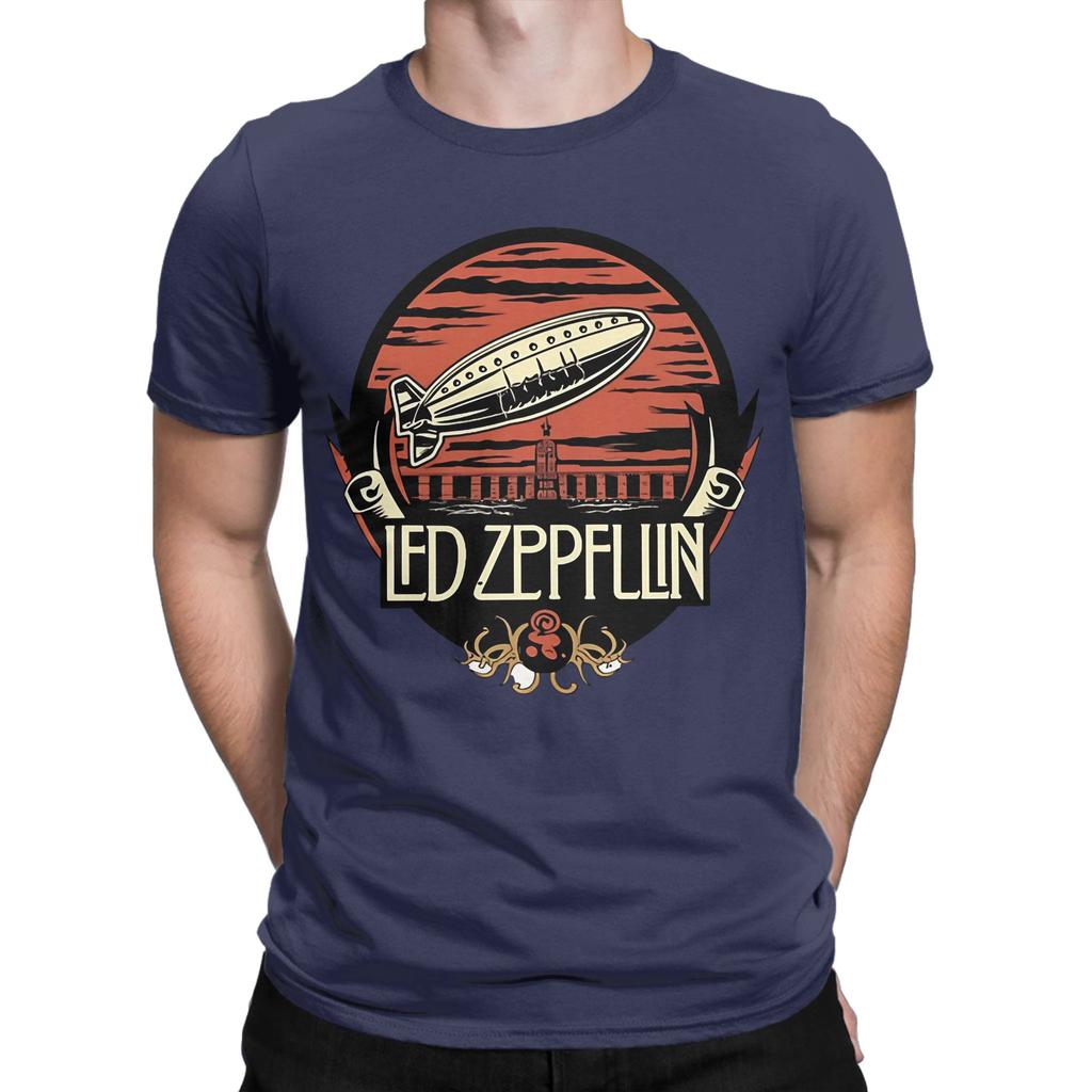 Vintage Graphic 100 Cotton Tshirt Led Band Zzeppelins Tees Tops For Unisex