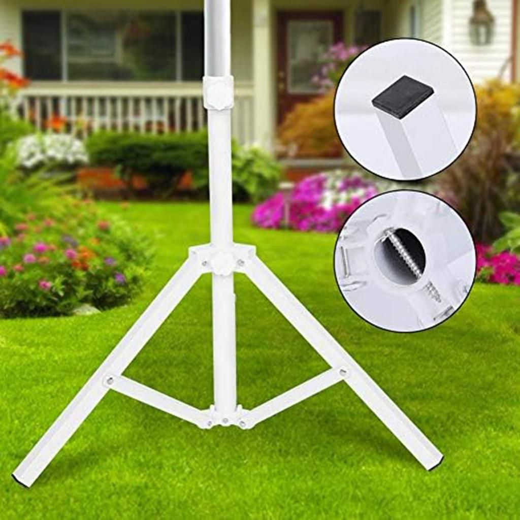 Beach Umbrella Stand Base Multipurpose Heavy Duty Support White Umbrella Base Holder for Garden Beach Outside Summer Beach Yard