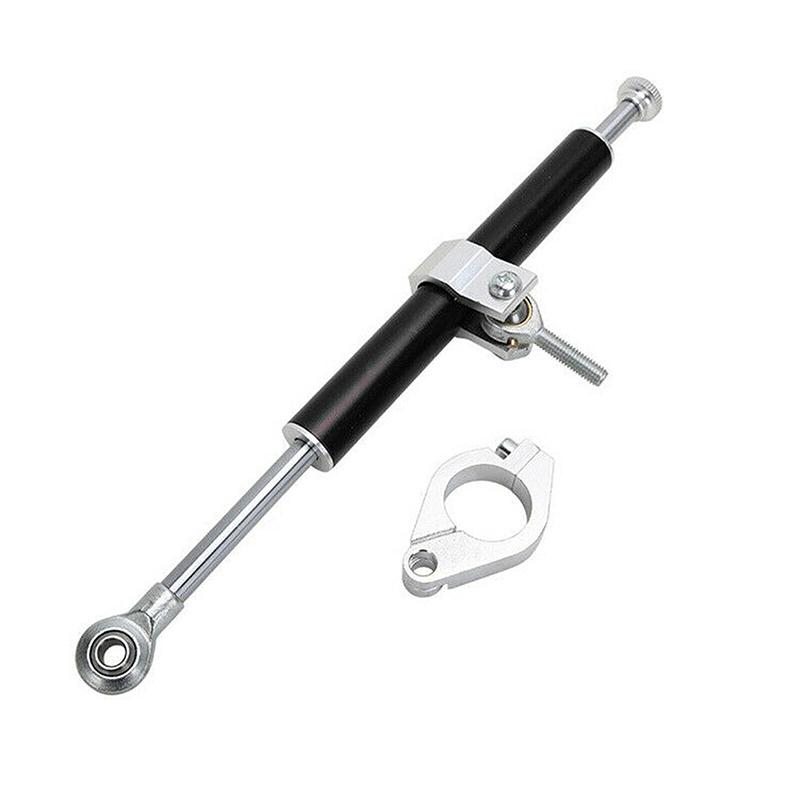 Universal Motorcycle Steering Damper Stabilizer Aluminum Linear Adjustable Balancing Lever Stabilizer 330mm Accessories