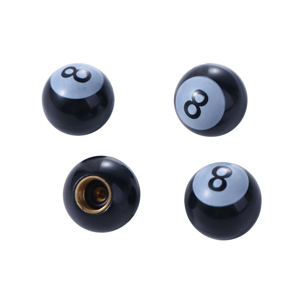 Rustproof Billiards Dustproof Wheel Rims Tyre Stem Air Caps Wheel Caps Valve Stem Caps Dust Cover