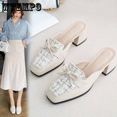 Женские туфли с открытой пяткой