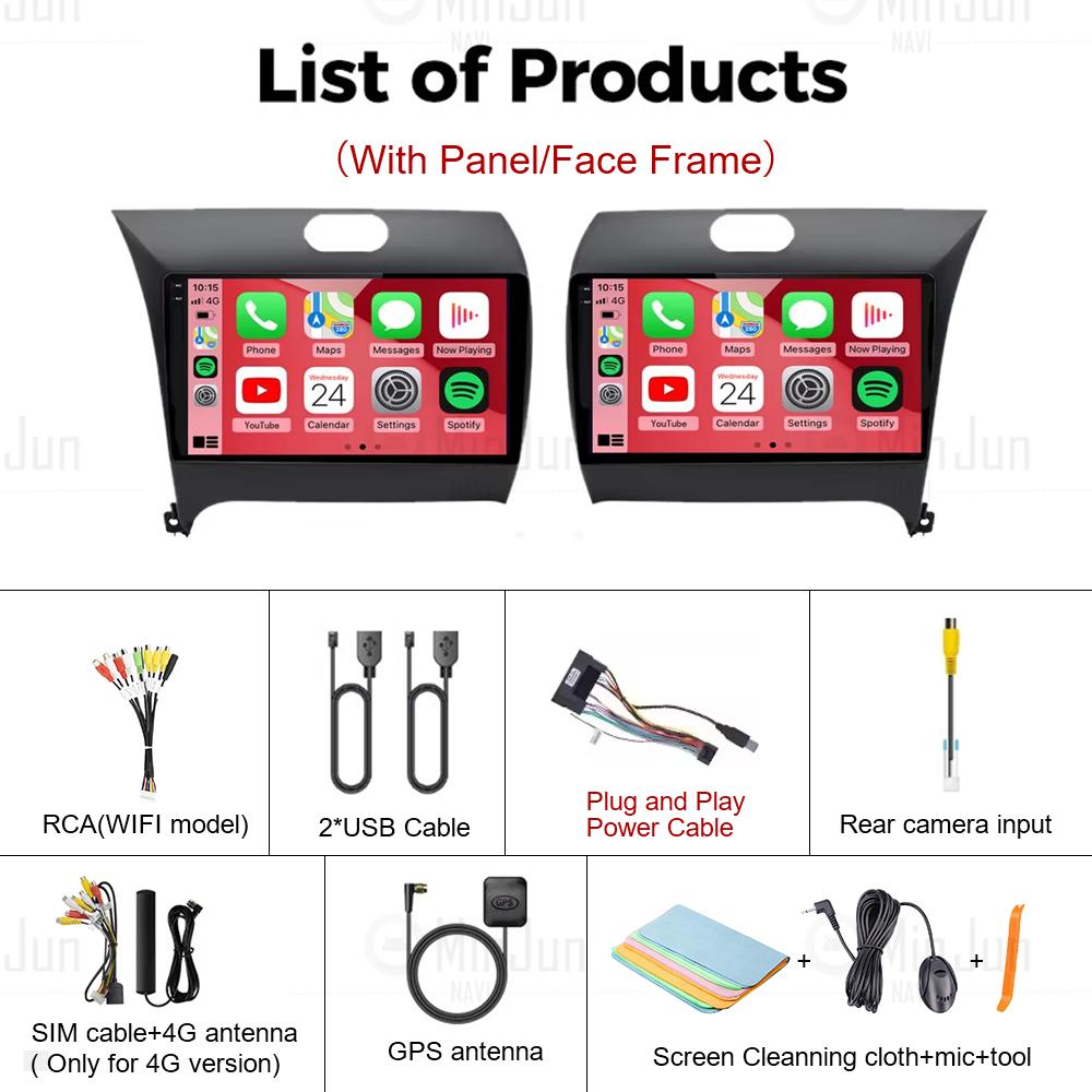 9-дюймовый Android 14 Carplay Auto для KIA K3 CERATO FORTE 3 YD тюнер RHD 2013 2014 2015 автомобильный радиоприемник GPS мультимедийный плеер DSP стерео