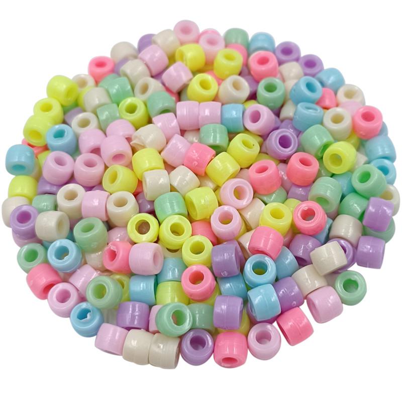 Высококачественные разноцветные креативные бусины 50-200 шт., аксессуары для самостоятельного изготовления ювелирных браслетов, модная геометрия в стиле конфетного цвета