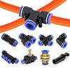 20/50/100PCS Pneumatic Fittings Quick Connector Air Hose Tube Connectors Plastic PU PY 4mm 6mm 8mm 10mm 12mm Push Into Pluglug