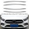 Передняя решетка автомобиля Отделка противотуманной фары Для Mercedes Benz A-Class A180L A200L W177 AMG Line 2018- Автомобильные противотуманные фары Полосы Покрытие