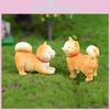 Adorable Akita Dog Figurine For Diy Succulent Decoration Resin Miniature