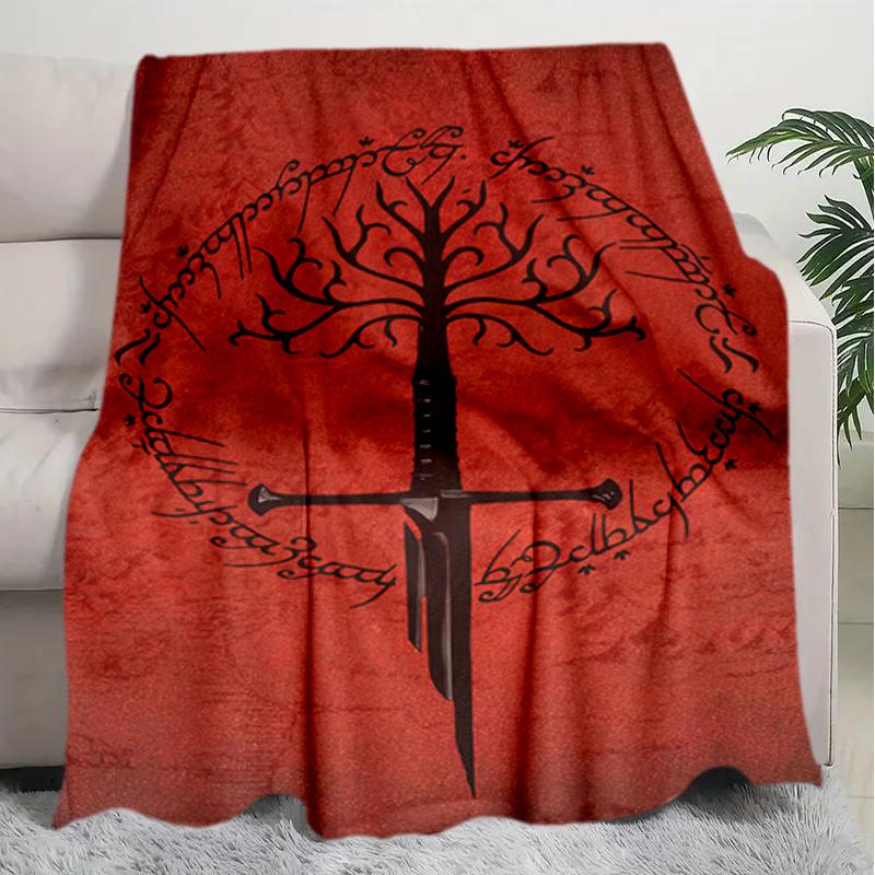 1PC The Lord of the Rings blanket, all-season lightweight home office outdoor nap multifunctional blanket, Christmas gifts