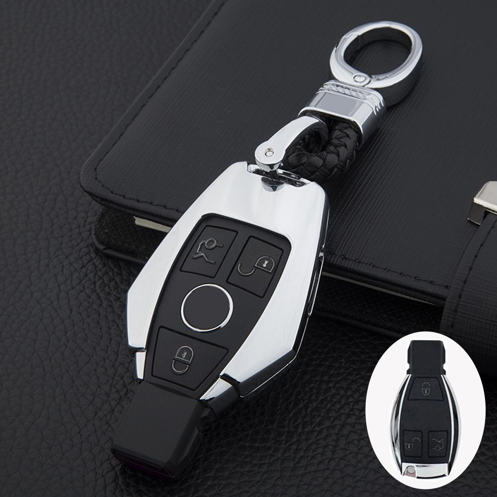 Для Mercedes Benz W204 W212 C180 GLK300 CLS CLK CLA SLK CSE Class Remote Smart Car Key Case Cover Сумка для набора ключей из цинкового сплава