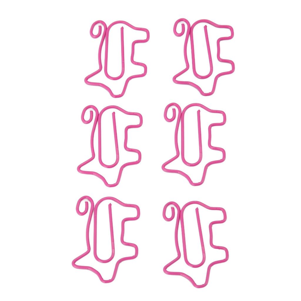 100 шт. Скрепки для бумаги в виде поросят, милые забавные скрепки для бумаги, нескользящие, с металлическим покрытием, закладки-клипсы для дома