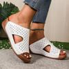 Летняя новая обувь женская большого размера широкая поверхность надпись со сладким ветром толстая подошва танкетка крутые шлепанцы женский досуг