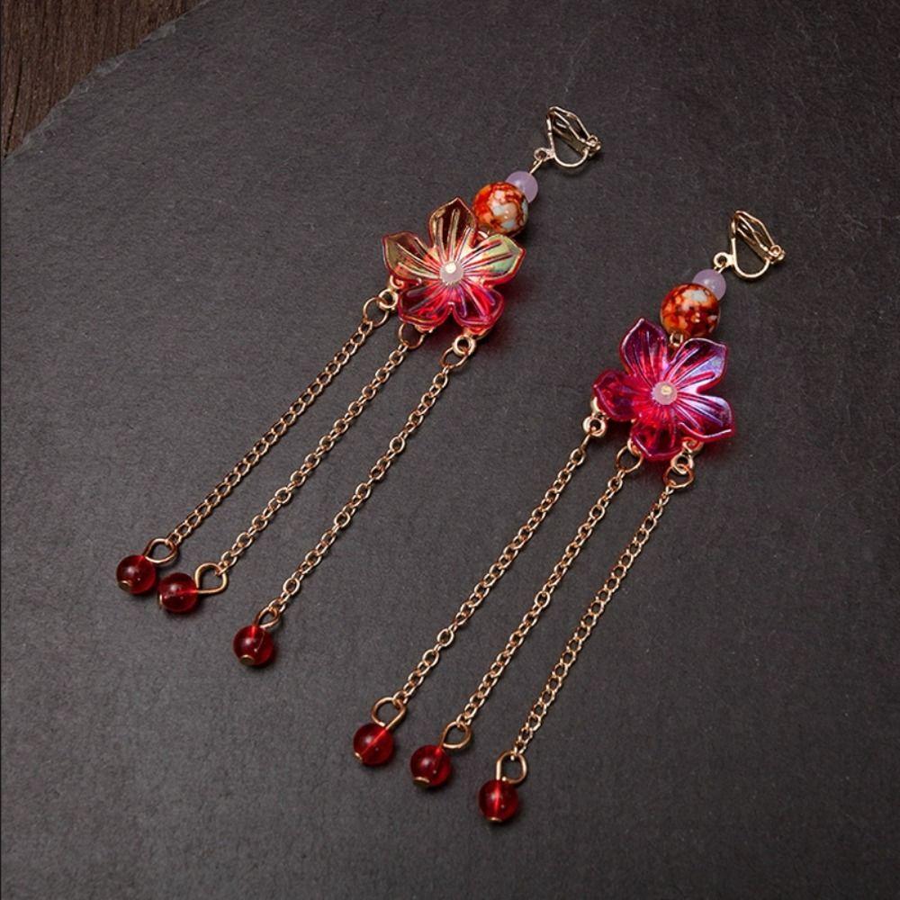 Цветочный Свадебный Головной Убор Цинк Цинковый Сплав Серьги Заколка Набор Ювелирные Изделия Свадебные Палочки для Волос Реквизит для Фото