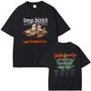 Rock Band Limp Bizkit Anger Management Tour T Shirt Men Women Casual Soft Cotton Oversized T-shirts Male Eminem Print Streetwear