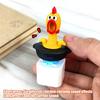1/2 Pcs Seagull Mine Button Keychain Rechargeable Fidget Clicker with Real Sound