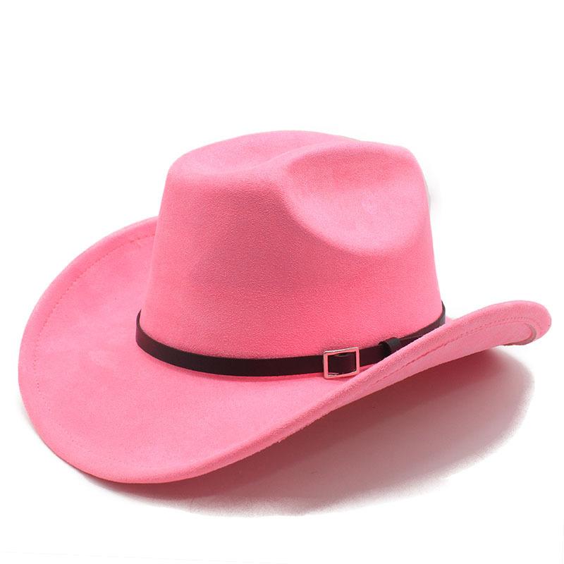 Big Edge One-Word Top Suede Western Cowboy Top Hat Jazz Hat Fashion Hat Retro Hat