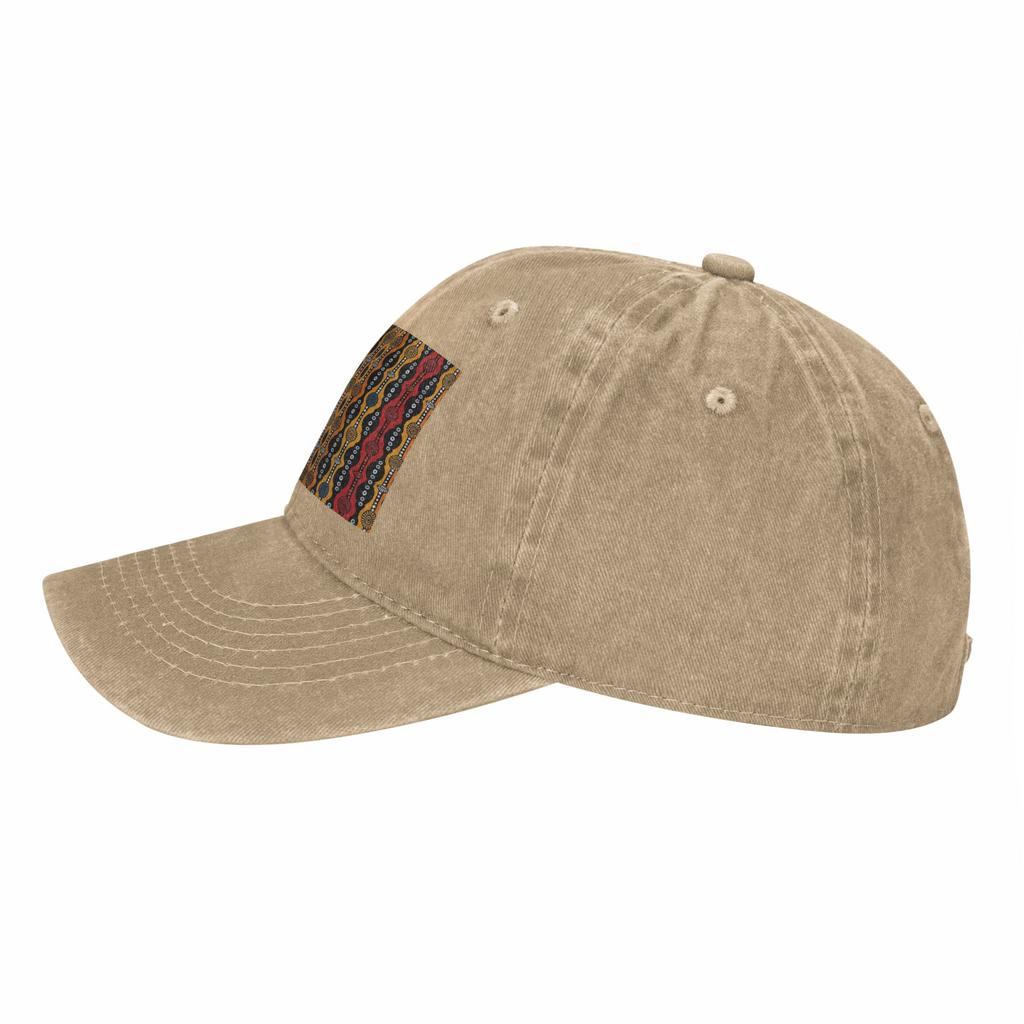 Kizomba Samakaka Ankara African Pattern Wax Denim Fabric Cap Casual Baseball Caps Adjustable Hat Summer Unisex Baseball Hats