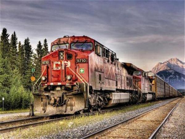 Настенные постеры Алмазная картина Поезд Вышивка крестом Алмазная вышивка Пейзаж Украшение гостиной