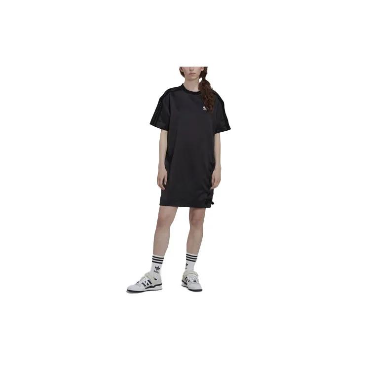 adidas Originals Платье с коротким рукавом женское черное (унисекс) Платья с коротким рукавом HK5079