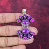 Purple Copper Turquoise Handmade Gemstone Pendant, 925 Solid Sterling Silver Pendant Antique Jewelry, For Engagement Gift