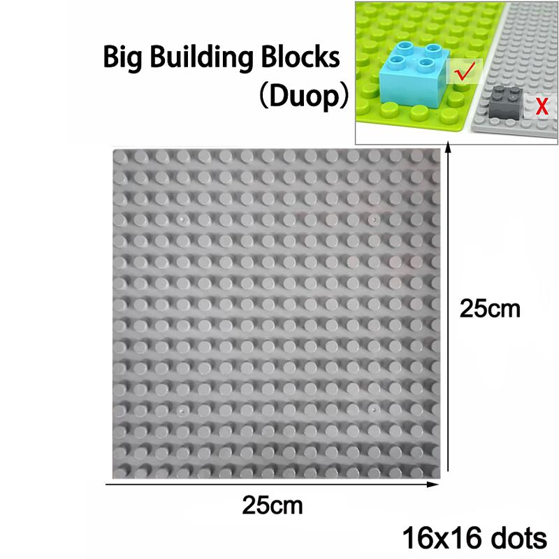 Non-Toxic 32X32 16X16 Dots Styles Plastic Assembly Blocks Base Plates Figures City Classic Toys Building Baseplates For Children Gift