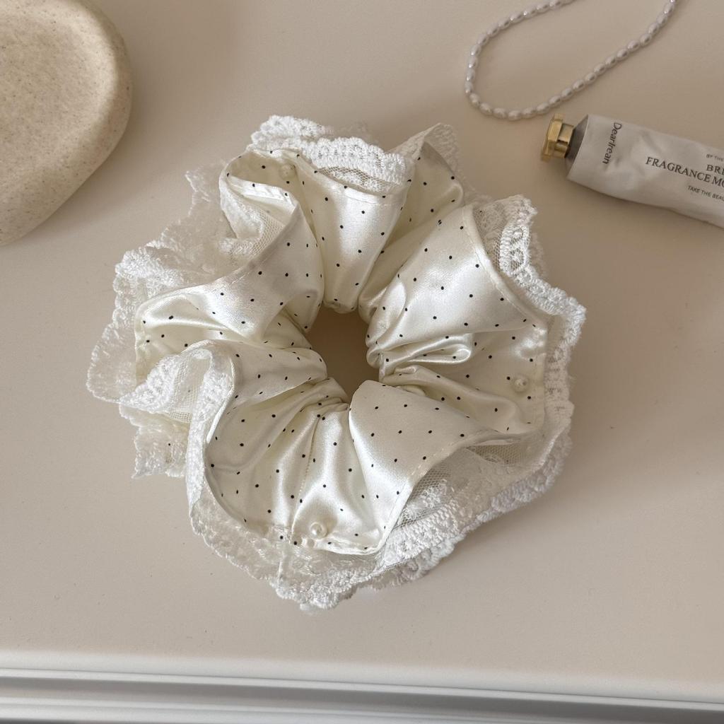 French-Korean Double-Layer Ballet Lace Extra Large Hair Scrunchie