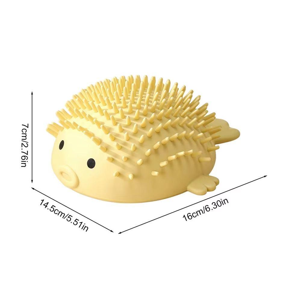 Wall-Mounted Wall Cat Self-Groomer Globefish Shape Cat Massage Brush Living Room