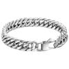 2023 Vintage 4-Sided Polished Cuban Chain Bracelet Necklace - Double Weave Titanium Steel for Men & Women, Hip Hop Trendy Style
