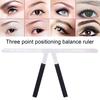 Stainless Steel Eyebrow Positioning Ruler Eyebrow Golden Ratio Caliper 3-Point Positioning Ruler Microblading Brow Guide Measuring Tool