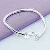 Fashion Womens Pretty 3mm 925 Sterling Silver Snake Chain Bangle Bracelet Holiday Gifts