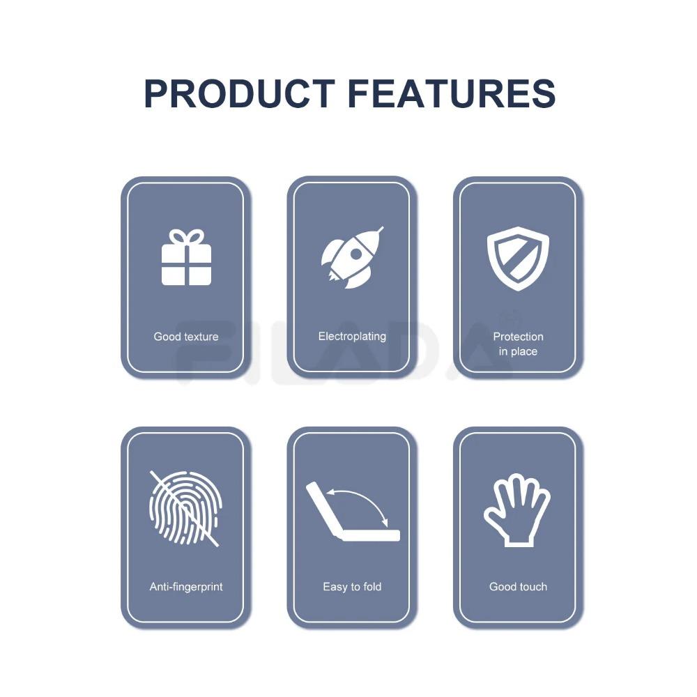 Матовый чехол с эластичным стилусом для Samsung Galaxy Z Fold 6, 5, 4, 3, дополнительная закаленная пленка, ударопрочный жесткий чехол